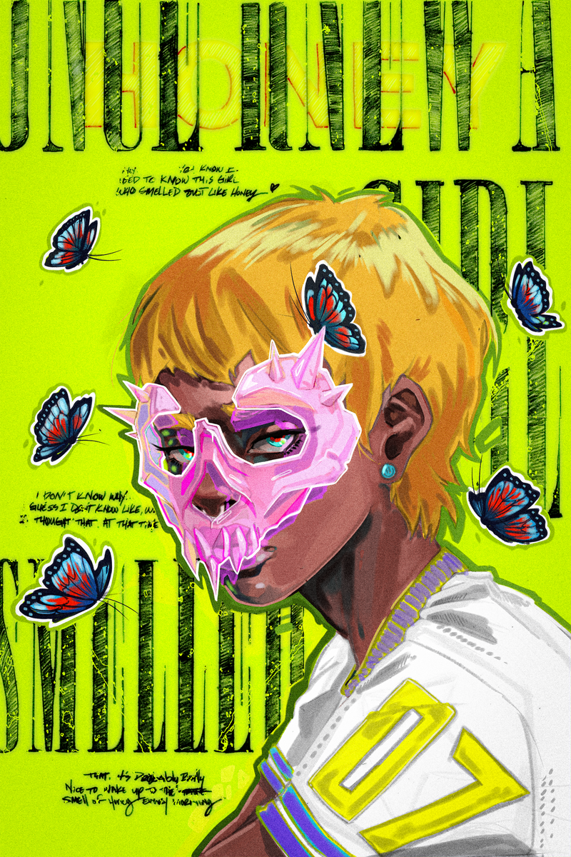 "Honey 1993 Poster" - Ink & Digital, 16 x 20, 2025