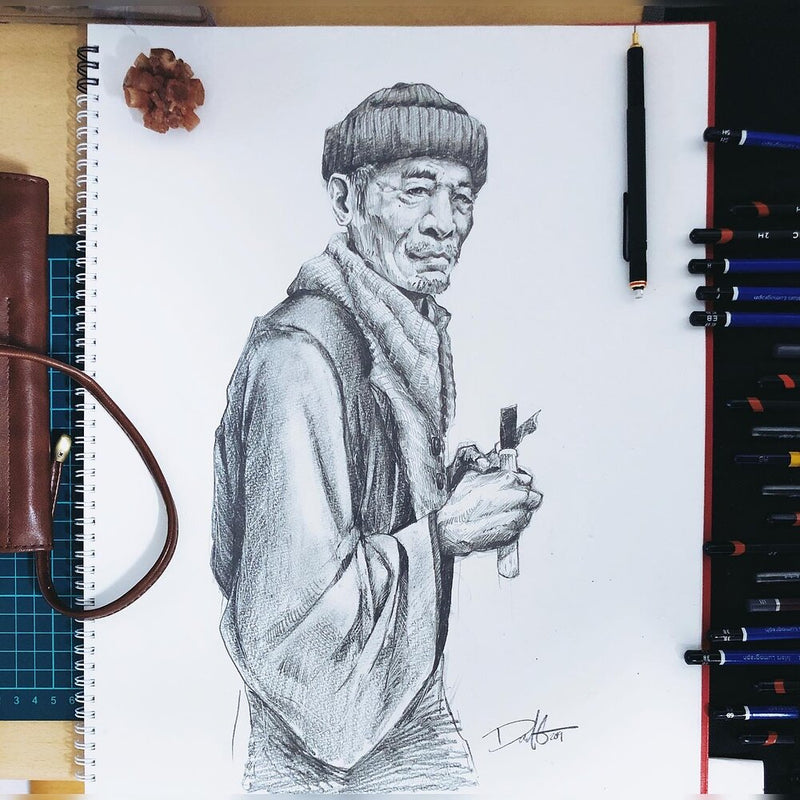 "Untitled" - Graphite, 12 x 18, 2019